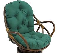 Coussin de rechange pour fauteuil à bascule pivotant,pour chaise inclinable en rotin,tapis de jardin(120x60cm, Vert，Sans chaise)
