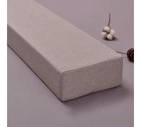 Coussin de remplissage pour espace de lit double, simple, très grand lit, épais - Extension de matelas en coton et lin - Coussin cale de lit lavable (160 x 10 x 5 cm, gris)