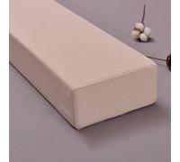 Coussin de remplissage pour espace de lit double, simple, très grand lit, épais - Extension de matelas en coton et lin - Coussin cale de lit lavable (160 x 10 x 5 cm, beige)