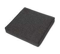 bomoe ilano - Coussin Dossier Jardin Extérieur 70x70cm - Housse Lavable & Protection UV - Coussin Salon Lounge Canapé Anthracite