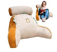 Coussin de siège arrière - Sit Up Wedge Rest pour soutien du dos | Oreiller de bras de chaise de lit portable respirant, oreiller d'assise avec oreiller de cou amovible pour ju