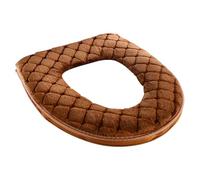 Coussin de siège de toilette, doux, lavable, réutilisable, housse de siège de toilette, couverture complète avec fermeture éclair, accessoire de salle de bain avec chauffage thermique, compatible avec