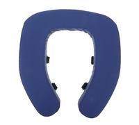 Coussin de Siège de Toilette Rembourré 2 Pouces Épais Bleu | Mousse Pvc, Protection Imperméable, Maintien Sûr, pour Toilettes et Chaise Percée, Personnes Âgées