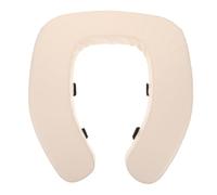 Coussin de Siège de Toilette Rembourré, Surélevé, Blanc | PVC et Éponge, Étanche, Confort Extra Doux, Maintien Sûr, pour Seniors et Personnes Âgées