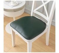 Coussin de Siège en Cuir, Galettes de Chaise de Salle à Manger Douce 40/43/50 Sans Glissement Coussin de Siège de Chaise à Manger en Terre Imperméable for Chaises de Bureau de Salle(Green,1pc:40x43cm/