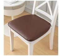 Coussin de Siège en Cuir, Galettes de Chaise de Salle à Manger Douce 40/43/50 Sans Glissement Coussin de Siège de Chaise à Manger en Terre Imperméable for Chaises de Bureau de Salle(Coffee,2pcs:40x43c