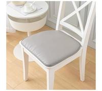 Coussin de Siège en Cuir, Galettes de Chaise de Salle à Manger Douce 40/43/50 Sans Glissement Coussin de Siège de Chaise à Manger en Terre Imperméable for Chaises de Bureau de Salle(Gray,1pc:40x43cm/1