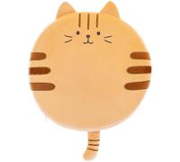 Coussin de siège en peluche rond Unyqoos® de 45 x 45 cm – doux et stable, avec housse amovible à fermeture éclair, confortable pour les enfants, à la maison, en voiture et à l'école