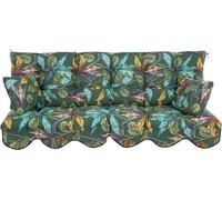 Coussin de siège "Hollywood" de 170x50 cm, modèle Bora, pour siège et dossier, avec cordes et volant avant