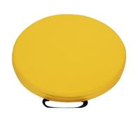 Coussin de siège pour enfant 35 cm rond avec poignée et fermeture éclair, mousse de 6 cm d'épaisseur, revêtement en PU résistant à l'eau, coussin de chaise coloré pour salle de classe