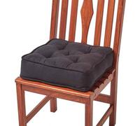 Coussin de siège Unyqoos® – Coussin de siège en velours noir, élévation de 10 cm, rembourrage en polyester stable, sangles de fixation, soutien supplémentaire pour le dos et les hanches