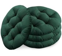 Coussin de siège Unyqoos® – Lot de 4, 40 x 40 cm – Coussin de chaise en polyester, idéal pour l'intérieur et l'extérieur, doux, respirant et offrant un bon maintien