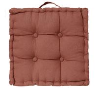 Coussin de sol - 40 x 40 cm - Terracotta