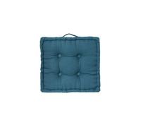 Coussin de sol 40 x 40 x 8 cm Atmosphéra - Bleu Canard - Bleu Canard -