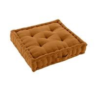 Douceur d'Intérieur - Coussin de sol Twily - 50 x 50 cm - Uni - Camel