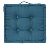 Atmosphera - Coussin de Sol Bleu Canard 40x40 cm