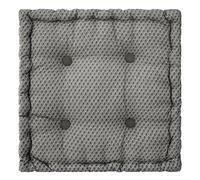 Coussin de sol ""Otto"" gris 40x40cm - Atmosphera Créateur d'intérieur