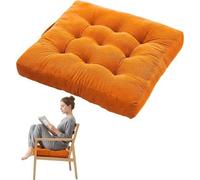 Coussin de sol confortable avec poignée de transport, 40 x 40 x 5 cm, rembourrage épais en coton, idéal comme coussin de siège, coussin de sol ou matelas pour une utilisation intérieure et extérieure,