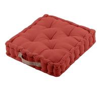 Coussin De Sol Duo, Terracotta/Lin, 45x45x10cm, 100% Coton