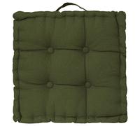 Coussin de sol en coton ANJALI - Kaki
