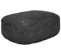 Coussin de Sol en Jute EPS 70 x 40 x 20 cm Ottoman Noir Isarda