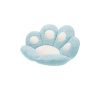 Coussin de sol, FONGWAN Joli coussin de canapé en forme de patte de chat en peluche pliable 45*42cm- bleu