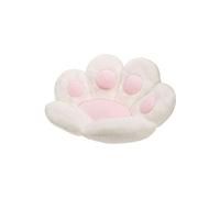 Coussin de sol, FONGWAN Joli coussin de canapé en forme de patte de chat en peluche pliable 47*44cm - blanc
