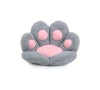 Coussin de sol, FONGWAN Joli coussin de canapé en forme de patte de chat en peluche pliable 47*44cm- gris