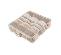 Coussin de sol - Homescapes - Beige - 40x40 cm - Classique - Multi-usages