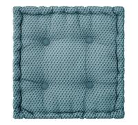 Coussin de sol ""Otto"" bleu canard 40x40cm - Atmosphera Créateur d'intérieur