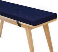 Coussin de sol pour banc de jardin, imperméable, 60 x 140 cm, anthracite, avec rembourrage en mousse et revêtement