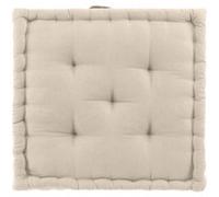 Coussin de Sol "Twily" 50x50cm Lin Beige G