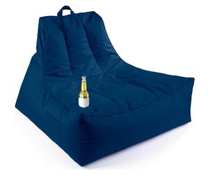 Coussin de sol XXL pour intérieur et extérieur, idéal pour le jardin, avec porte-gourde. Capacité : 380 litres. Parfait comme fauteuil, pour se détendre, dans le salon, dans un coin lecture ou pour le