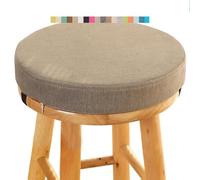 Coussin de Tabouret Ronde - Galette de Chaise Ronde Confortable - 30/35/40/45/50cm - Coussin de Chaise pour Salle à Manger, Cuisine, Bureau, Bar, Jardin, Intérieur/Extérieur(A16,30x5CM/11.8x2inch)