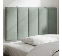 vidaXL Coussin de tête de lit Hanko – Rembourré 180 cm Velours Vert foncé, bandes auto-agrippantes