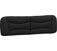 Coussin de tête noir de 180 cm, en similicuir