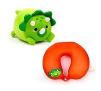 Coussin de voyage 2-in-1 - adorasaurs dinosaure Puckator Swapseazzz Adorasaurs Rouge TU
