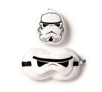 Coussin de voyage resteazz the original stormtrooper peluchÃ© 2-en-1 avec Masque Yeux Puckator Blanc 4,5x14x9,5 cm