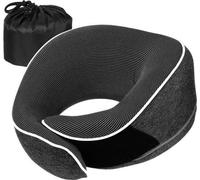 Coussin de voyage Unyqoos® fabriqué en mousse viscoélastique haute densité, avec une sangle réglable en velcro, une housse en coton respirante et un tissu thérapeutique magnétique pour un soutien opti