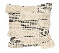 Coussin déco 3D déhoussable - 45x45 cm - Noir