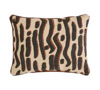 Coussin Déco à Motifs Wonja 30x40cm Noir