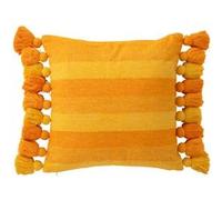 Coussin Déco à Pompons "Polly" 50x50cm Orange Orange