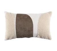 HOME DECO FACTORY - TX0046 Coussin Beige et Crème - Design Moderne - Confort Optimal - Facile à Entretenir - pour Salon, Chambre ou Extérieur - 30x50 cm