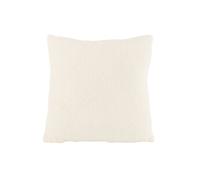 Coussin Déco Bouclette "Teddy" 45x45cm Blanc