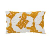 Coussin déco Brodé Daisy 30x50cm Ocre