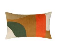 Coussin Déco Brodé Hary 30x50cm Caramel