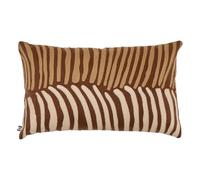 Coussin Déco Brodé Hary 30x50cm Marron