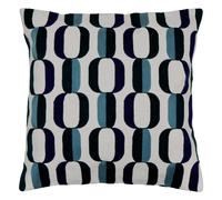 Coussin Déco Brodé Hary 45x45cm Bleu