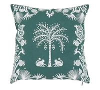 Coussin Déco Brodé The Palm Resort 45x45cm Vert