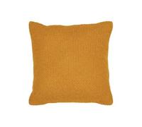 Coussin Déco Carré 100% Coton Recyclé Jaune Moutarde - KAPAS -